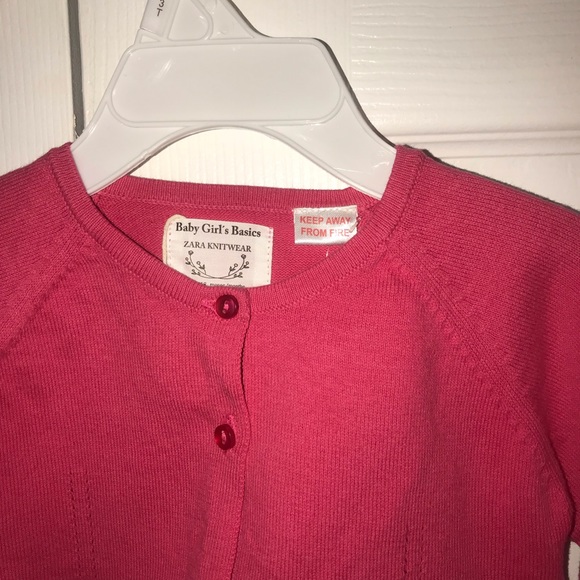 Zara Shirts & Tops Zara Baby Girl Cropped Sweater Cardigan Poshmark
